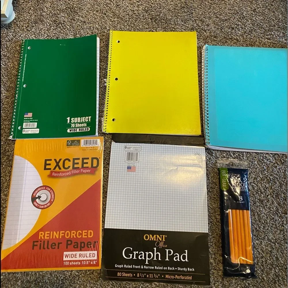 School supply lot - 6 items